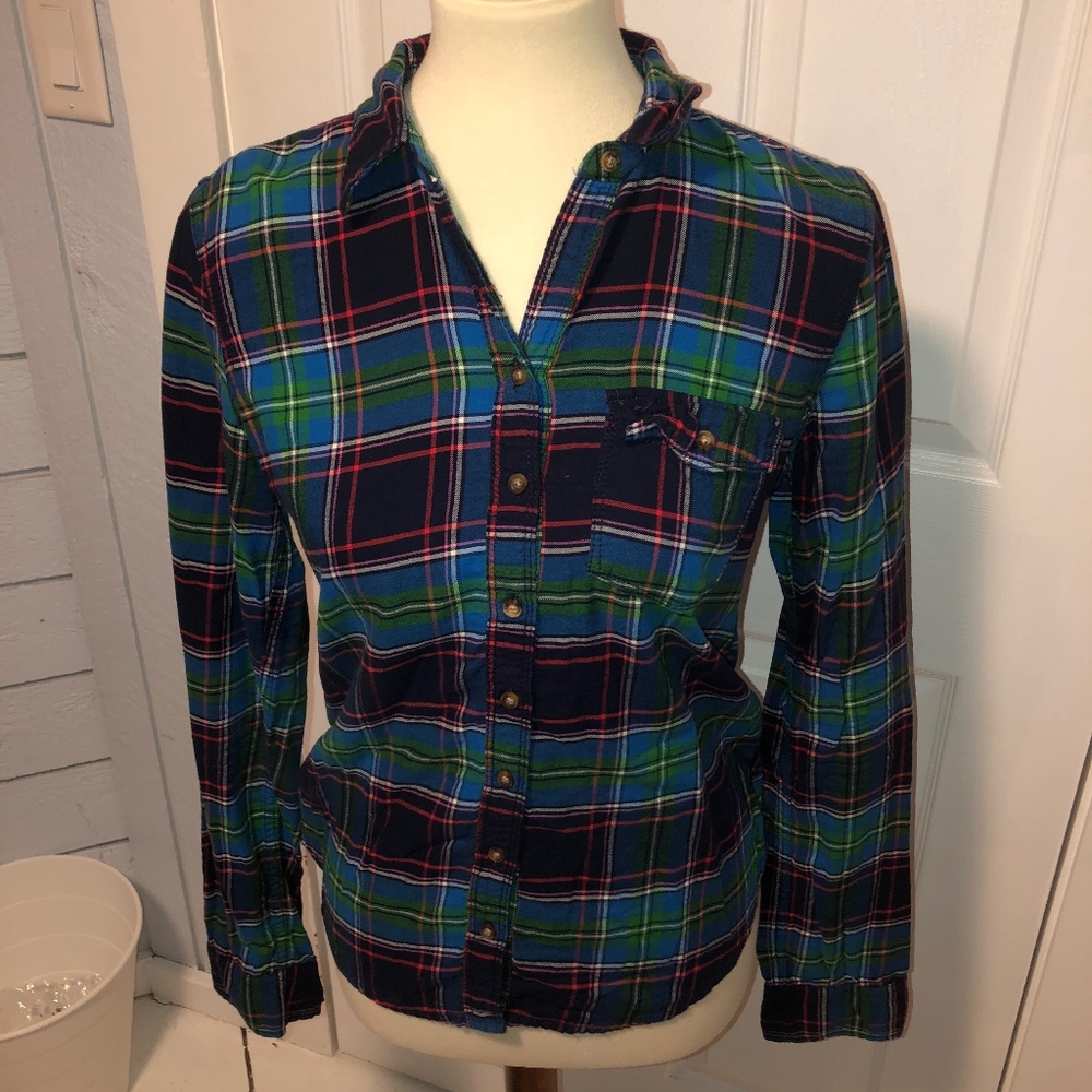 Abercrombie & Fitch‎ plaid bottom up flannel